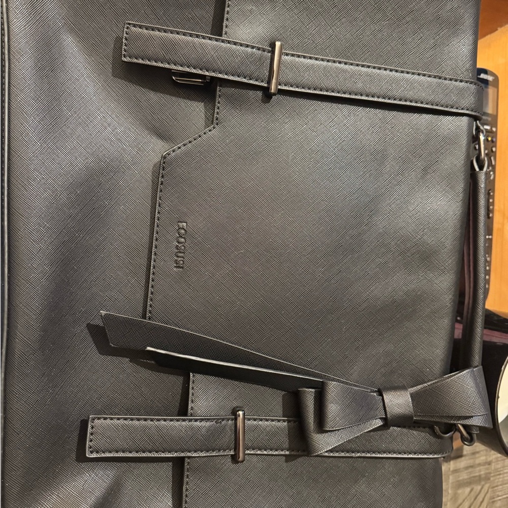 Focallure Charcoal Gray Men's Briefcase